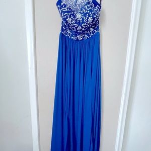 Blue deb dress